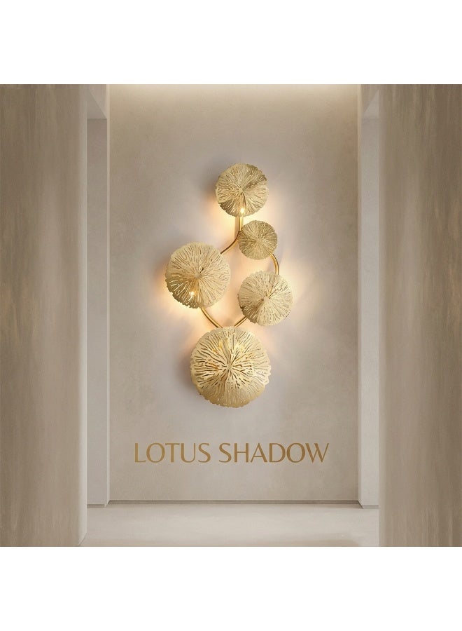 Affordable luxury ruffled wall sconce, ideal for bedrooms and hotels, with three-color dimming, 15W - Image 5