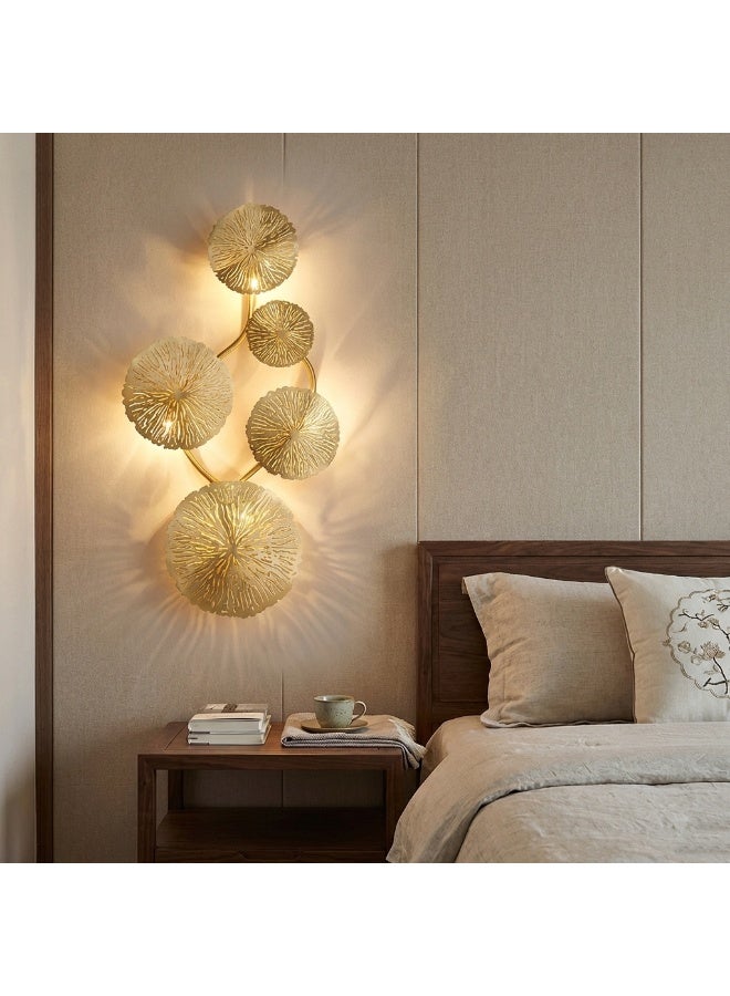 Affordable luxury ruffled wall sconce, ideal for bedrooms and hotels, with three-color dimming, 15W - Image 4