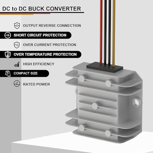DROK Waterproof DC to DC Buck Converter Step Down Converter 1190V to 5V 6A Voltage Regulator 12V 24V 36V 48V 60V 72V Power Supply - Image 3