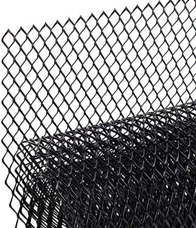 AggAuto 40"x13" Car Grill Mesh - Black Aluminum Alloy Rhombic Hole Bumper Grille Insert, Universal Fit - Image 3