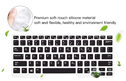 imComor Keyboard Cover for Dell Latitude E7450 E7470 E5470 E7480 5480 5490 5491 7490, Dell Latitude 3340 E3340 Laptop Keyboard Protector Ultra Thin Soft Keyboard Skin, Black (US Layout, with Pointing) - Image 5