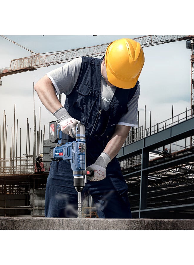 DONG Cheng Dongcheng Electric Hammer, 20v Brushless Rechargeable Dual-use Electric Pick, Concrete Multi-functional, Two Batteries And One Charger, Dczc02-28h2k - Image 3