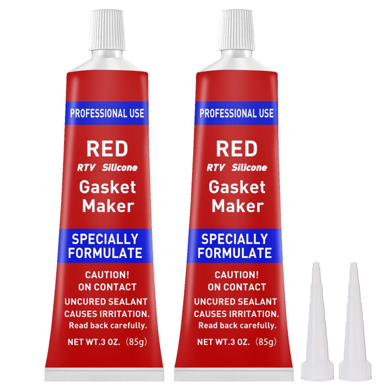 1DFAUL RTV Silicone Gasket Maker High Temp Silicone Resist Oil AntiFreeze RTV Silicone Sealant for Engines Gearboxes Pumps Superchargers Red 170g - Image 2