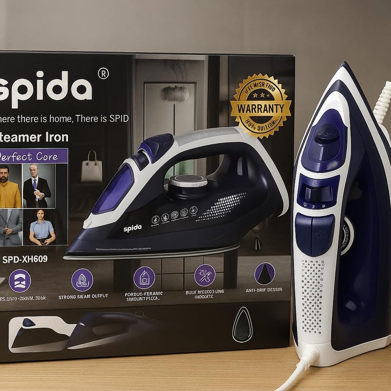 Spida SPD-XH809 2500W Heavy Duty Garment Steamer – Dual Steam Modes, Suitable for All Fabrics – Ideal for professional use and delicate garments. - Image 4