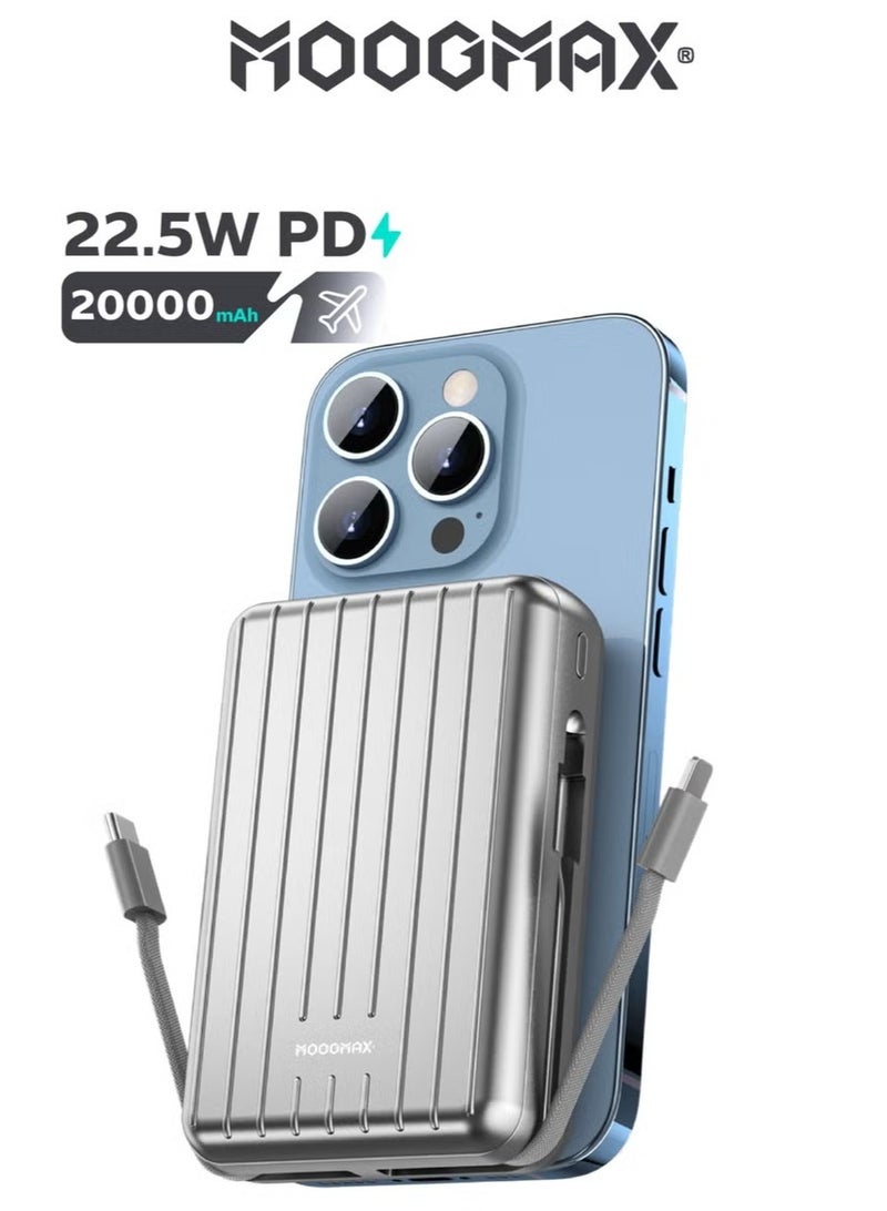 MOOGMAX Trunk Series 20000mAh Magnetic Wireless Power Bank 22.5W Super Charging - Image 1