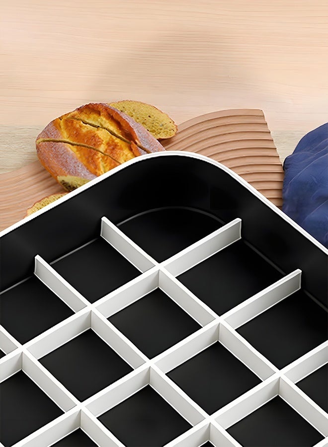 TAKHTEELA Dessert Baking Box, Container Non-Stick Cake Series, Square Cake Container with Plastic Partition，Cake cutter or divider - Image 4