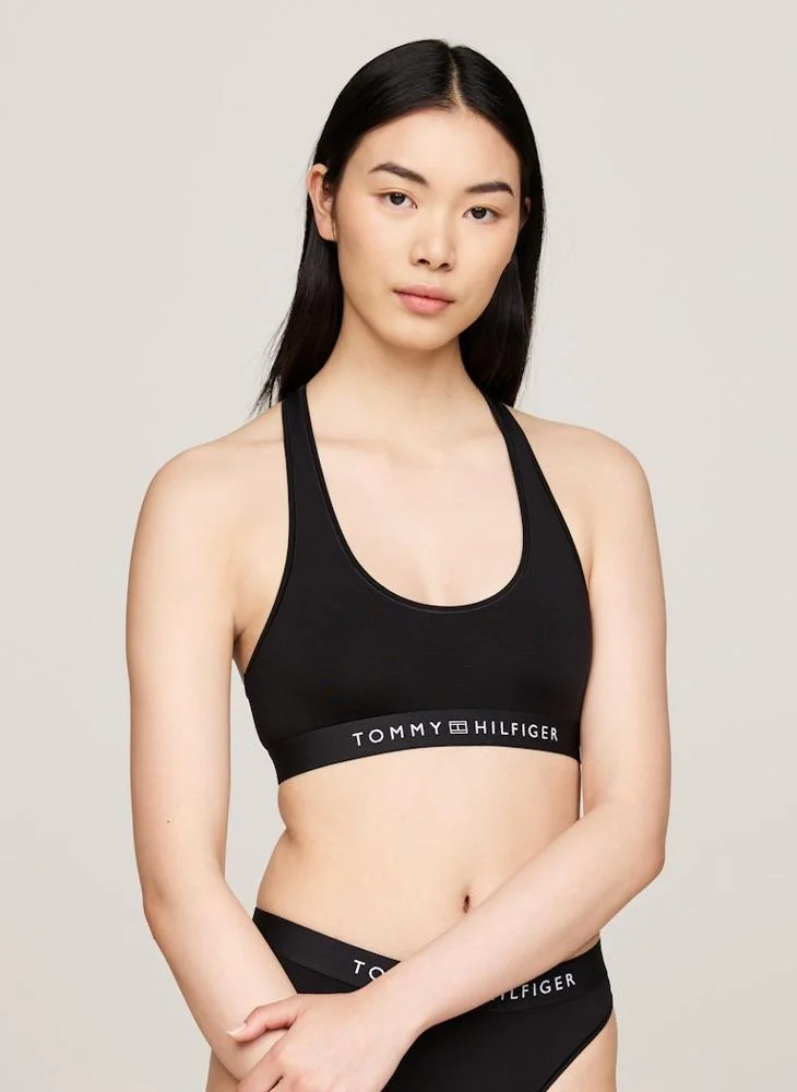 تومي هيلفيغر Knitted Logo Band Bra