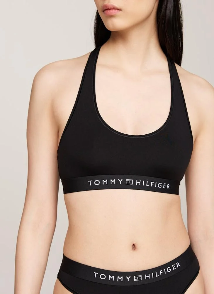 تومي هيلفيغر Knitted Logo Band Bra
