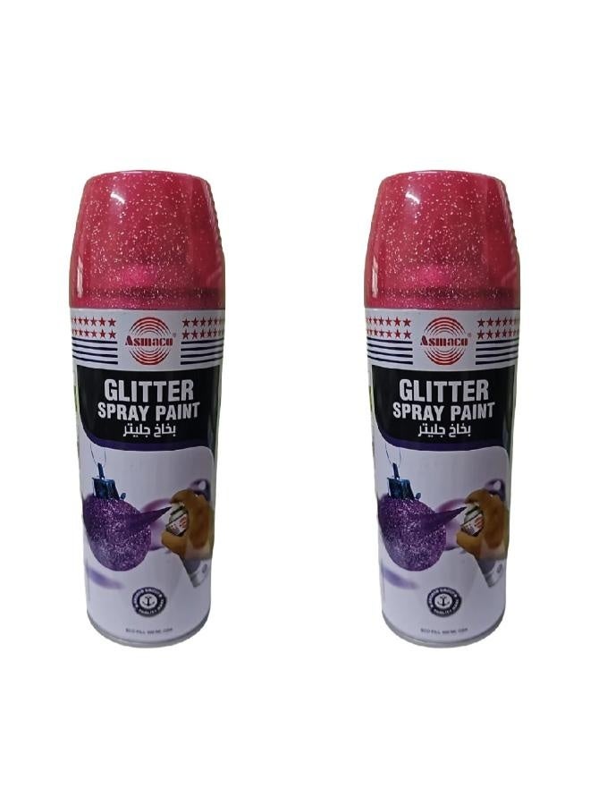 اسماكو طلاء بخاخ لامع من اسماكو - أحمر غامق - 400 مل - مجموعة من 02