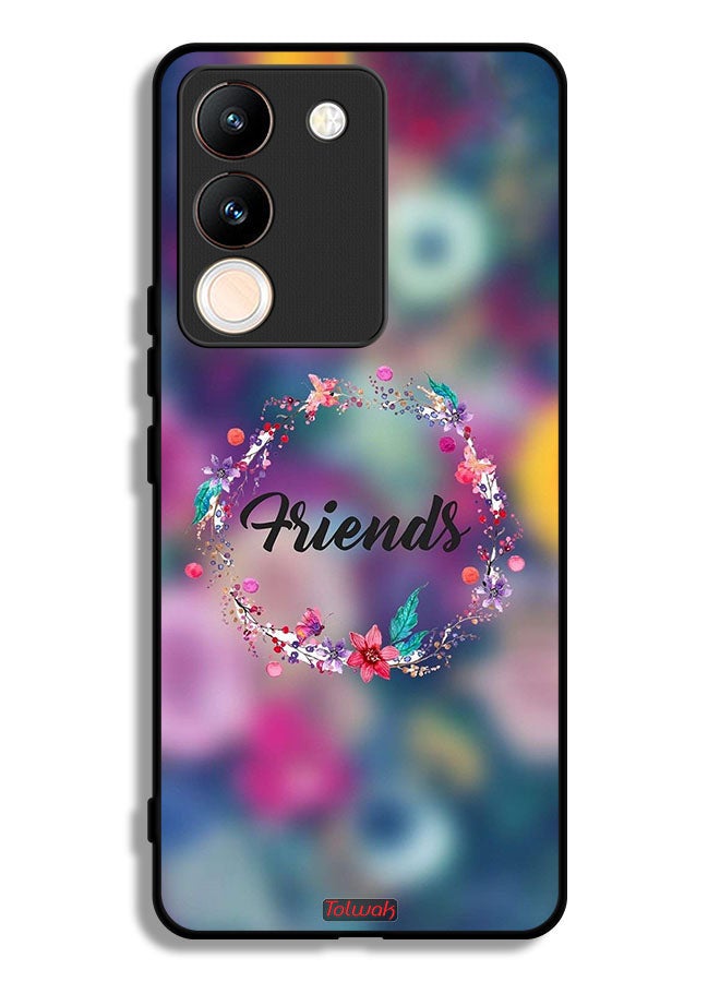 Tolwak vivo Y200 Protective Case Cover Friends In Flowers Ring Art - Image 1