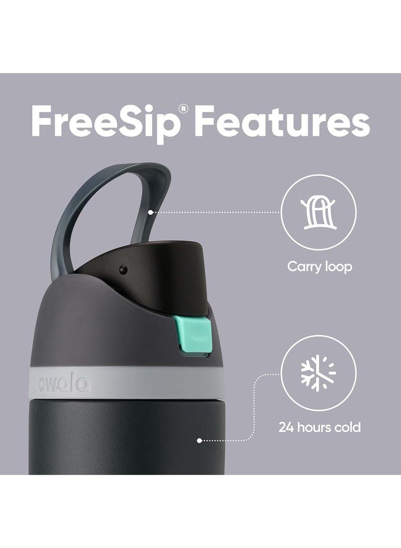 Owala FreeSip Insulated Stainless Steel 24oz Water Bottle with Straw for Sports, Travel, and School BPA-Free Sports Water Bottle - Image 2