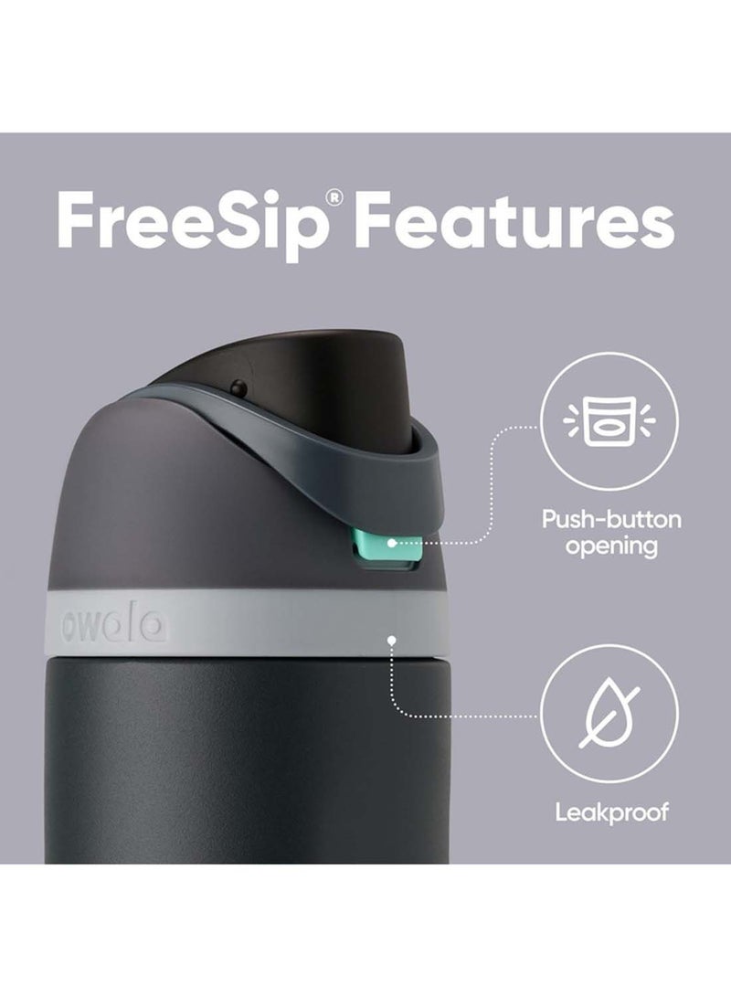 Owala FreeSip Insulated Stainless Steel 24oz Water Bottle with Straw for Sports, Travel, and School BPA-Free Sports Water Bottle - Image 3