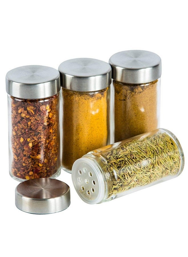 FEELING MALL Revolving Spice Tower | Countertop Round Spice Tabletop Rack | Set Of 8 Spice Jars | Seasoning Storage Organization | Stainless Steel (8 Jar) - Image 5
