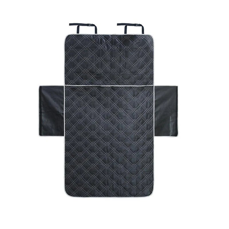 Waterproof Car Pet Mat, Car Trunk Liner Mat, White-Line Quilted Cotton Car Dirt-Resistant Dog Mat, 187.5*102.5cm - Image 2