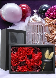 BABAZAM Floral Scented 16 Soap Flower Petals in Stylish Gift Box for Wedding Anniversary Birthday Mother’s Day and Special Occasions Multicolour  - Image 3