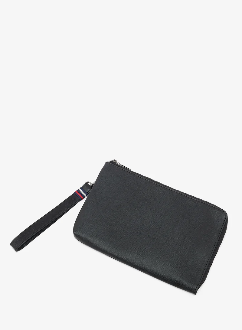 Robert Wood  zip detail grain toiletry bag for Men | Best Price UAE