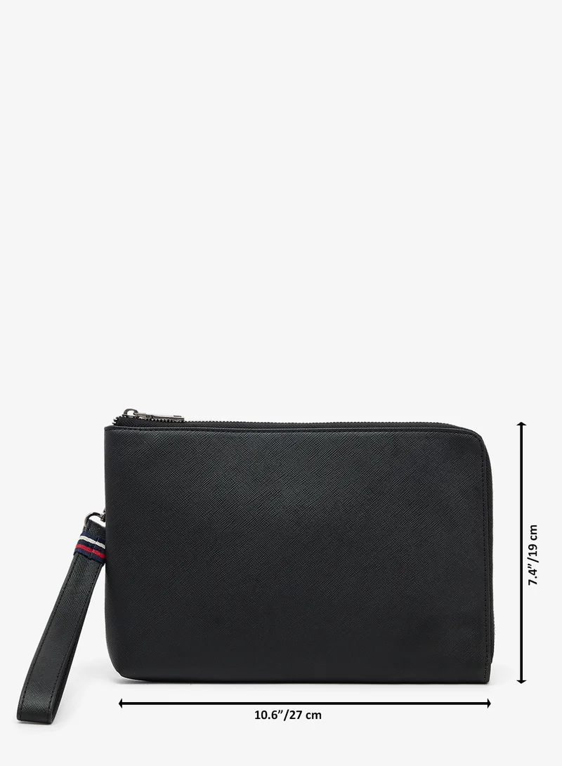 Robert Wood  zip detail grain toiletry bag for Men | Best Price UAE