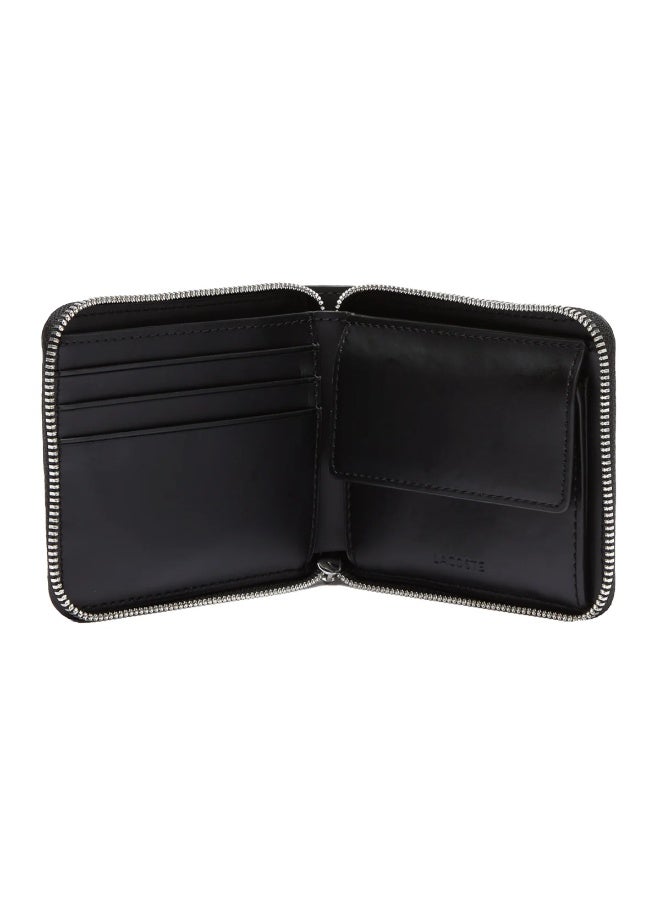 لاكوست محفظة LACOSTE الرجالية - محفظة Blend ذات السحاب المضغوط - Image 3