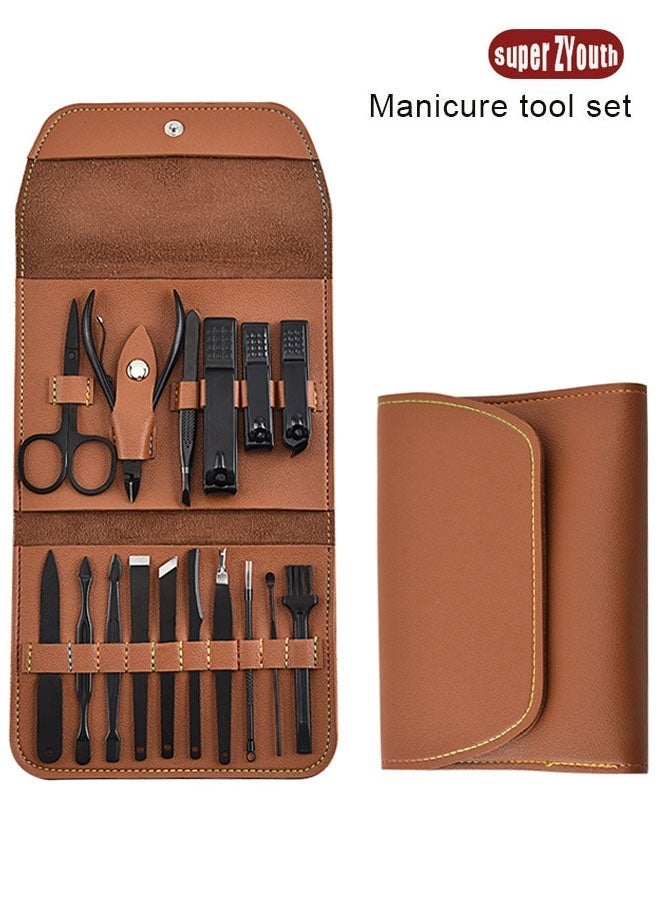 Super ZYouth 16 Piece Professional Pedicure and Nail Clipper Manicure Tool Set for Face Hand and Foot Care - Image 1