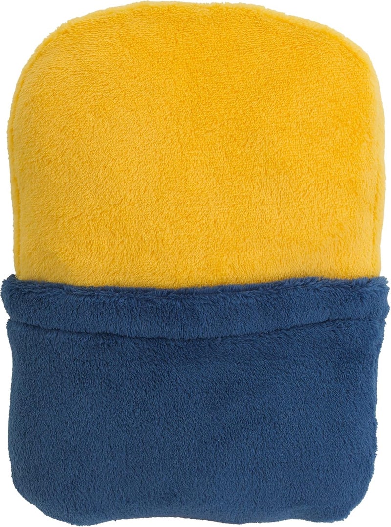 NoJo Illimuniation Lazy Minions Club Yellow Blue and White Minion Character Shaped Toddler Blanket - Image 5