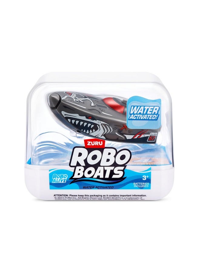 ROBO ALIVE Robo Boats, White Shark & Dino Shark Boat, 2 Pack, By Zuru Water Activated Boat Toy, (Amazon Exclusive)  - Image 3