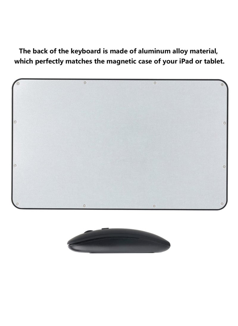Rechargeable Bluetooth Keyboard and Mouse Combo Ultra-Slim Portable Compact Wireless Mouse Keyboard Set for Android Windows Tablet Cell Phone iPhone iPad Pro Air Mini, - Image 5