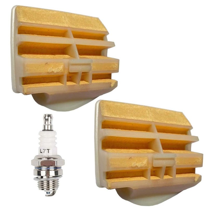 FJSaDobo 2 Set Air Filter for Husqvarna 445 450 Rancher 450 e II 445E II Chainsaw Replace 544080802 544080803 503443201