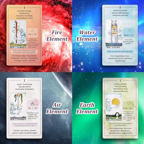 Fofeadm Tarot Cards for Beginners with Guide Book, Classic Tarot Cards with Meanings on Them, Tarot Decks for Tarot Learners - Image 4