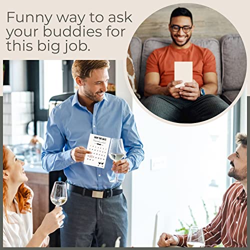 STOFINITY 10 Groomsmen Proposal Cards Set - 8 Will You Be My Groomsman Proposal Gifts for Wedding, 2 Best Man Proposal Gifts, Funny Asking Groomsman Card, Suit Up Groomsmen Gift Box Invitation Ideas - Image 4