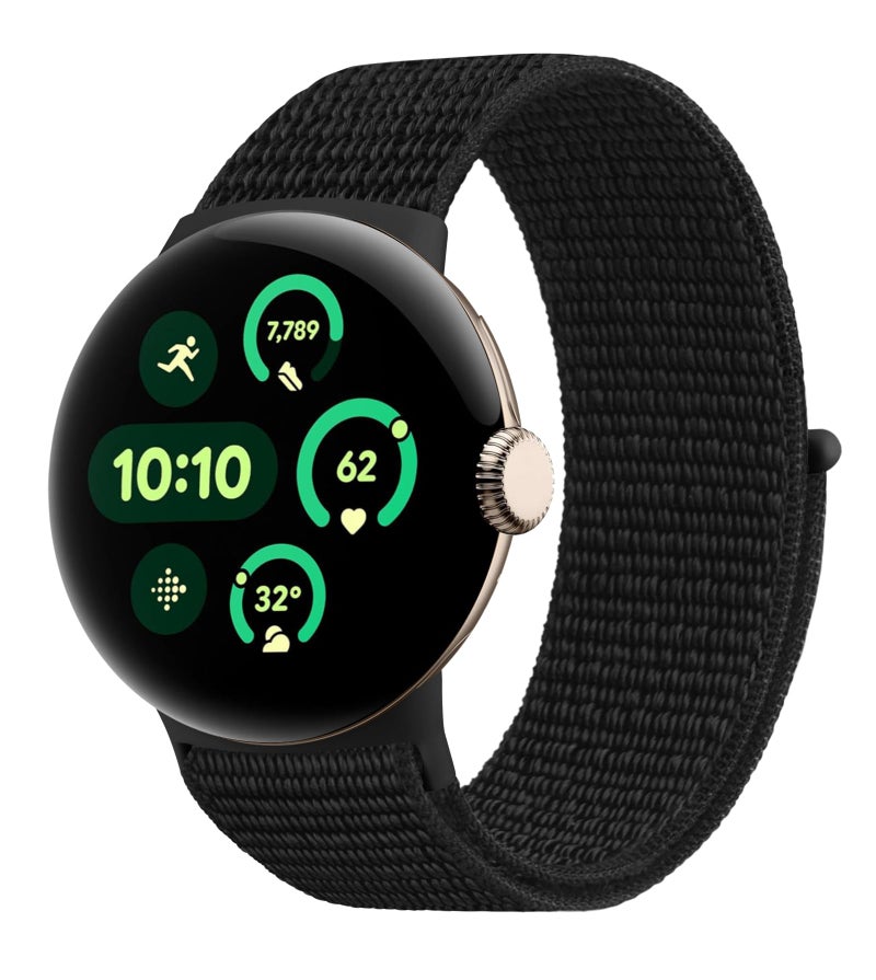 Meliya Nylon Strap for Google Pixel Watch 3 41mm / Pixel Watch 2 / Pixel Watch Straps (2024/2023/2022), Sport Replacement Band for for Pixel Watch 2/ Pixel Watch(Black) - Image 2