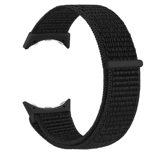 Meliya Nylon Strap for Google Pixel Watch 3 41mm / Pixel Watch 2 / Pixel Watch Straps (2024/2023/2022), Sport Replacement Band for for Pixel Watch 2/ Pixel Watch(Black) - Image 1