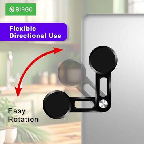 SIAGO Universal 90° Rotating Phone Holder for Laptop & Desktop Monitors | Adjustable Phone Stand for 4 to 7.1 Inch | Hands-Free Vertical Horizontal Viewing | Tool-Free Installation | SIA393 - Image 4