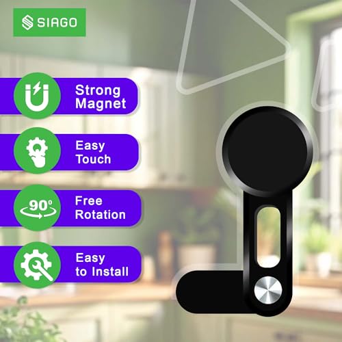 SIAGO Universal 90° Rotating Phone Holder for Laptop & Desktop Monitors | Adjustable Phone Stand for 4 to 7.1 Inch | Hands-Free Vertical Horizontal Viewing | Tool-Free Installation | SIA393 - Image 5