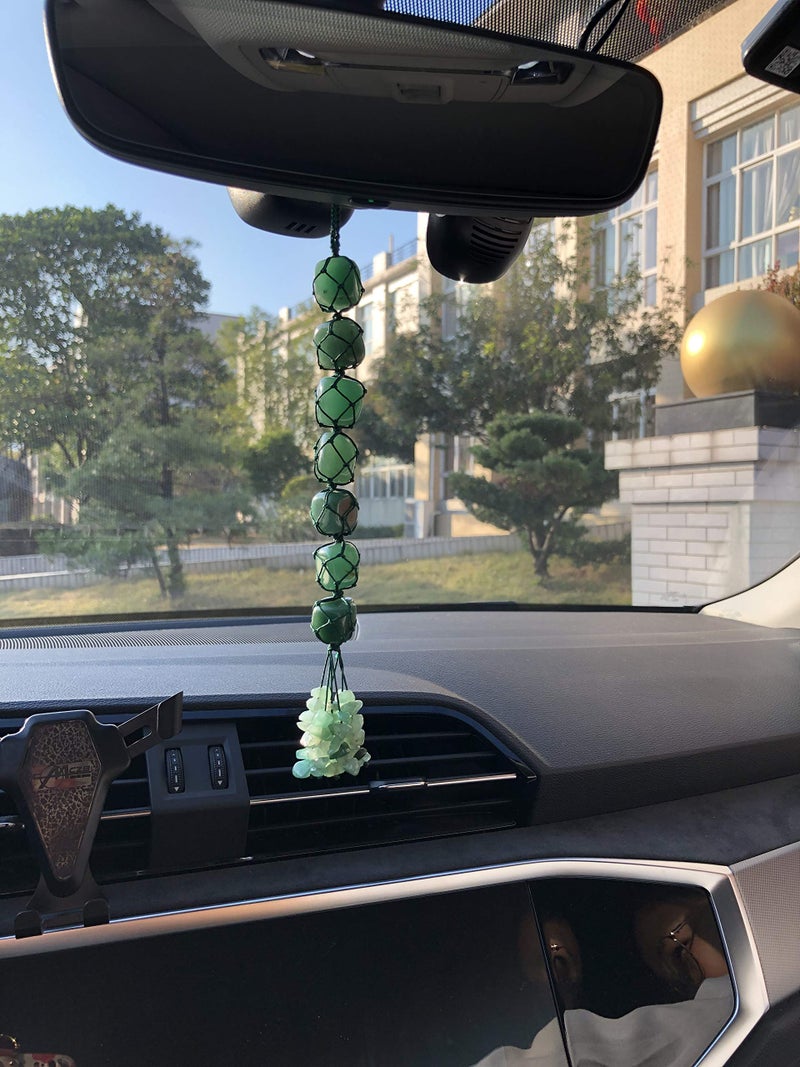 iSTONE Home Decor Hanging Ornaments - Green Aventurine Gemstone Set for Feng Shui and Reiki - Image 2