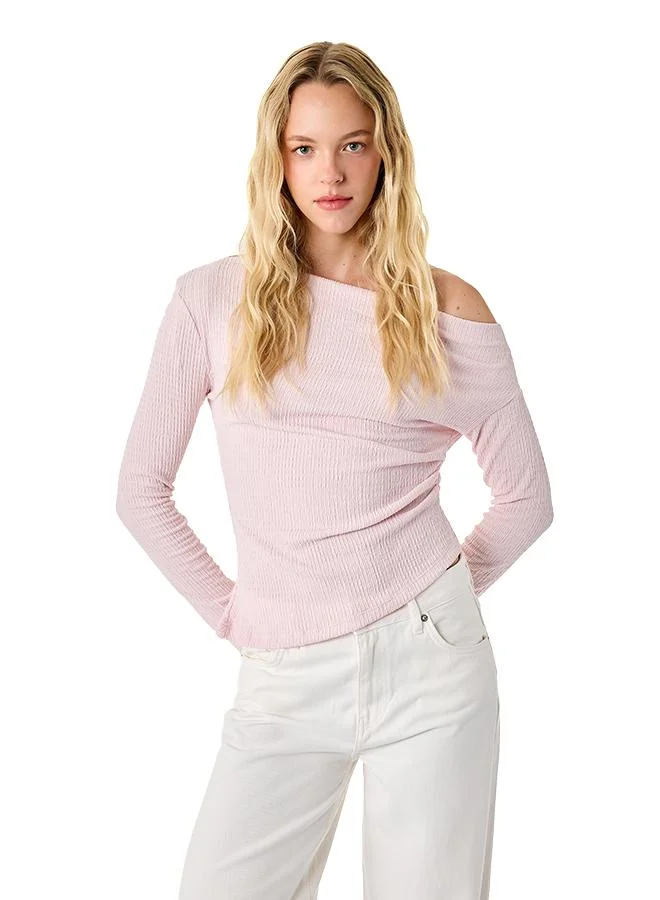 كوتون Boat Neck Blouse