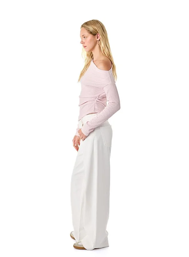 كوتون Boat Neck Blouse