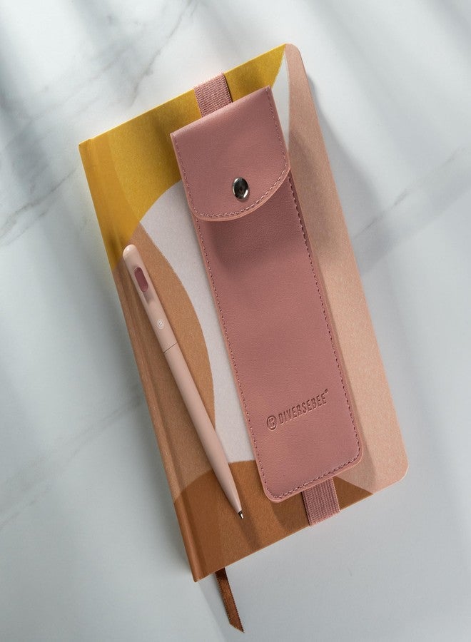 DIVERSEBEE Adjustable Elastic Band Pen Holder for Notebooks, Pen Sleeve Pouch for Journals, Pencil Holder, Bible Planner Accessories, Cute Pencil Case (Peach) - Image 2