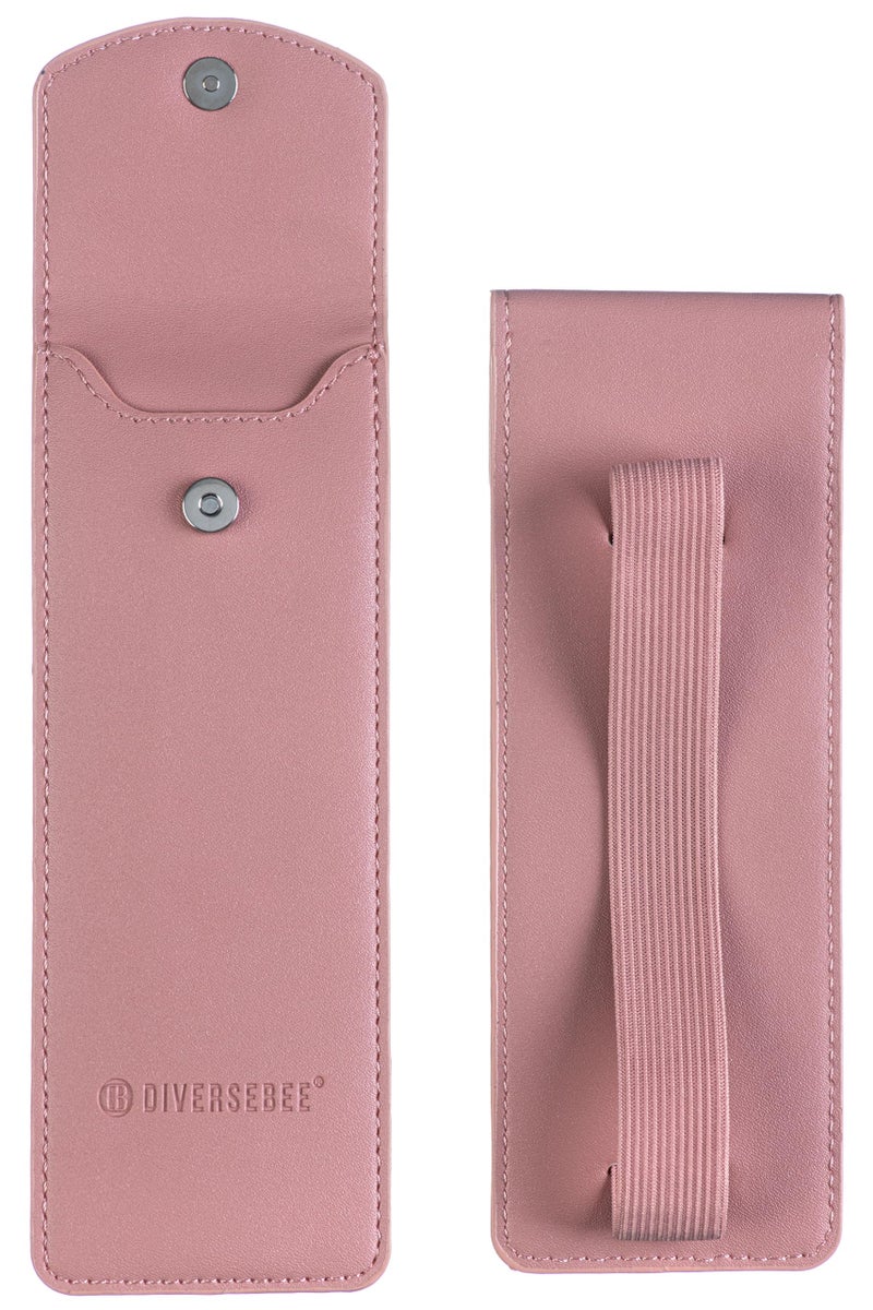 DIVERSEBEE Adjustable Elastic Band Pen Holder for Notebooks, Pen Sleeve Pouch for Journals, Pencil Holder, Bible Planner Accessories, Cute Pencil Case (Peach) - Image 1