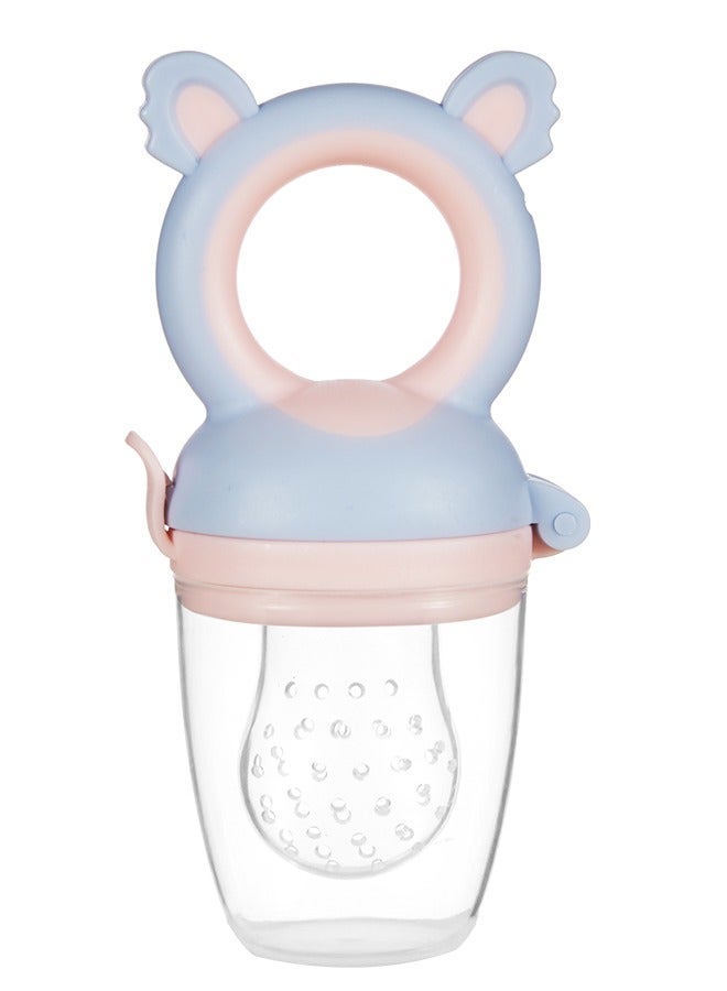 Momeasy Fresh Food Feeder (Large) for Babies 6M+, Safe Baby Fruit & Food Feeder for Self Feeding, BPA-Free Teething Feeder, Easy Grip Handle, Explore New Tastes Assorted - Image 1