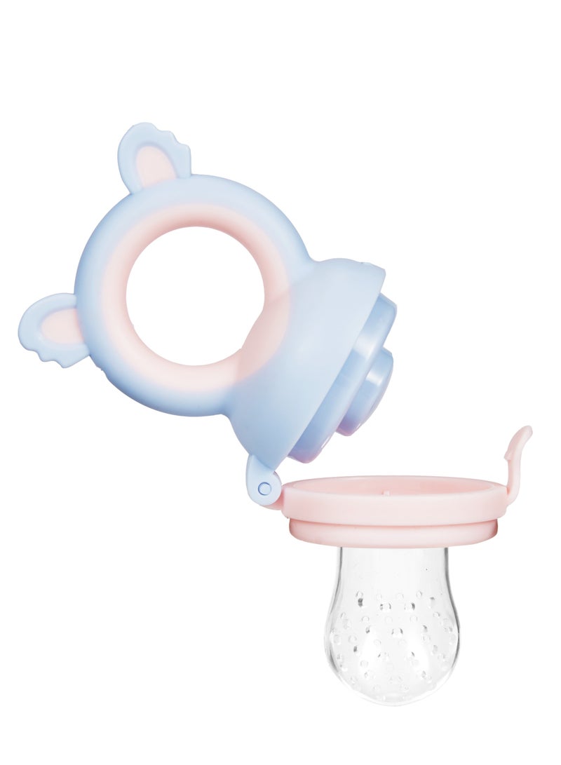Momeasy Fresh Food Feeder (Large) for Babies 6M+, Safe Baby Fruit & Food Feeder for Self Feeding, BPA-Free Teething Feeder, Easy Grip Handle, Explore New Tastes Assorted - Image 4