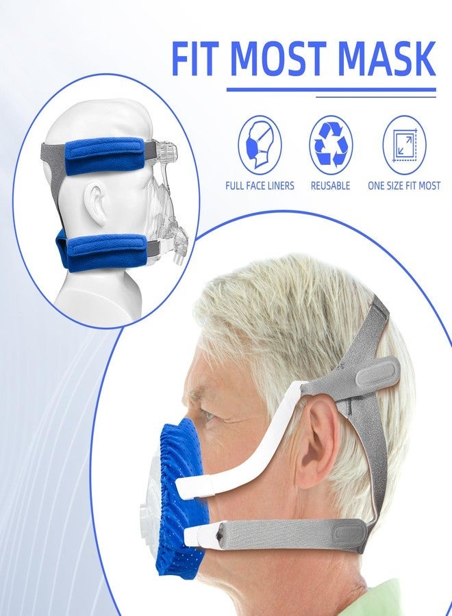 NATAKU CPAP' Mask Liners/Strap Covers Kit - Compatible with AirFit F20 for Reducing Air Leakage, Soft Strap Covers for Most Headgear Strap Reduce Red, NOT for Quattro, F30/Nasal Mask - Image 2