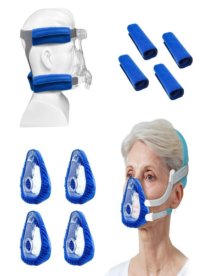 NATAKU CPAP' Mask Liners/Strap Covers Kit - Compatible with AirFit F20 for Reducing Air Leakage, Soft Strap Covers for Most Headgear Strap Reduce Red, NOT for Quattro, F30/Nasal Mask - Image 1