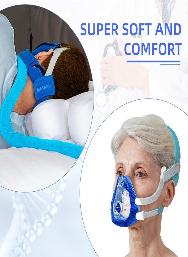 NATAKU CPAP' Mask Liners/Strap Covers Kit - Compatible with AirFit F20 for Reducing Air Leakage, Soft Strap Covers for Most Headgear Strap Reduce Red, NOT for Quattro, F30/Nasal Mask - Image 3