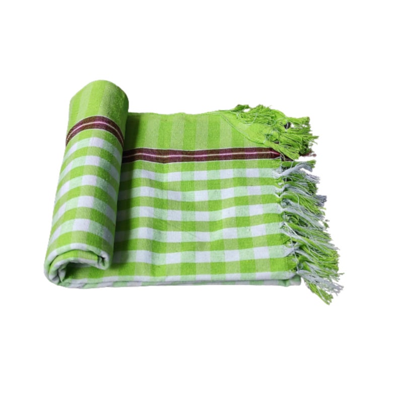 VUNNAVA® Handloom 100% Pure Cotton Towels XXXL Size 36/72Inch(90/180cm) 3/6feet Heavy Quality GBP03 (Pack of 3) - Image 2