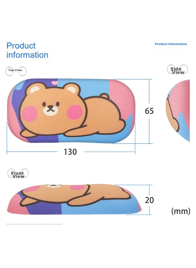 Exco Cute Anime Camouflage Bear Mouse Pad Wrist Rest, Mouse Hand Support, Wrist Support, Silicone Computer Office Hand Pad, Small Mouse Pad, Wrist Rest, Keyboard Hand Support Pillow 9490 - Image 2