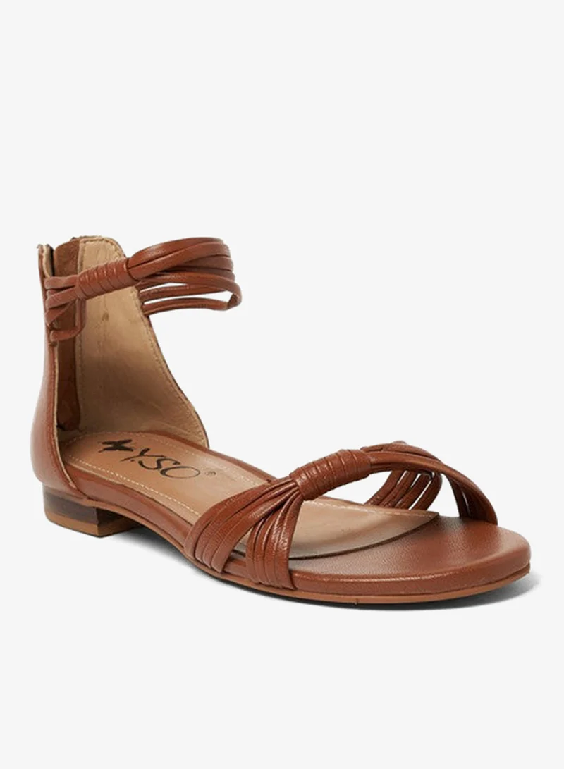 ييزو صنادل نسائية مسطحة بكعب مفتوح من الخلف - مريحة وسهلة الارتداء مع دعم حزام الظهر