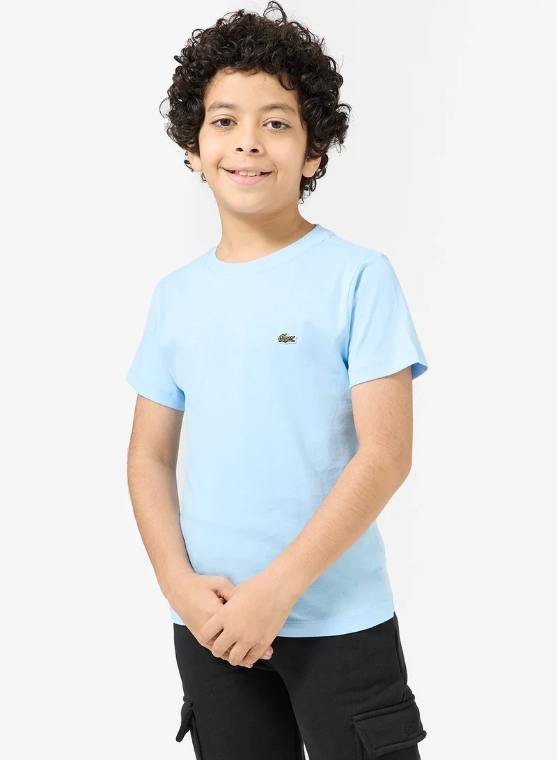 LACOSTE Youth Logo Crew Neck T-Shirt