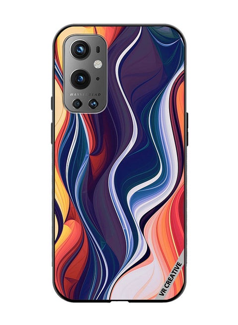 Protective Case Cover For OnePlus 9 Pro Abstract Design Multicolour