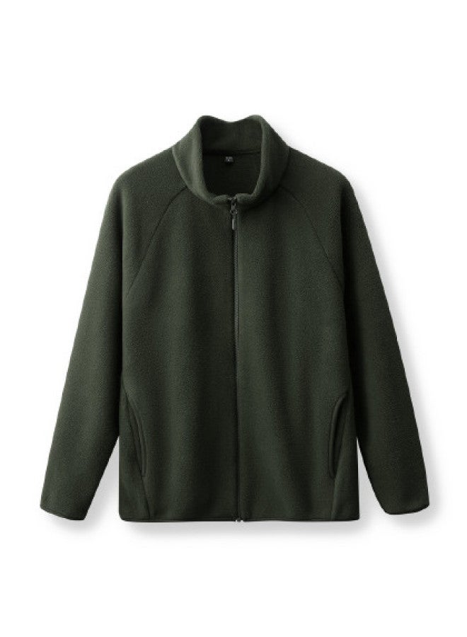 Flying in the snow Multi-color Versatile Casual Short Fleece Jacket 2025 Fall/winter Urban Minimalist - Image 1