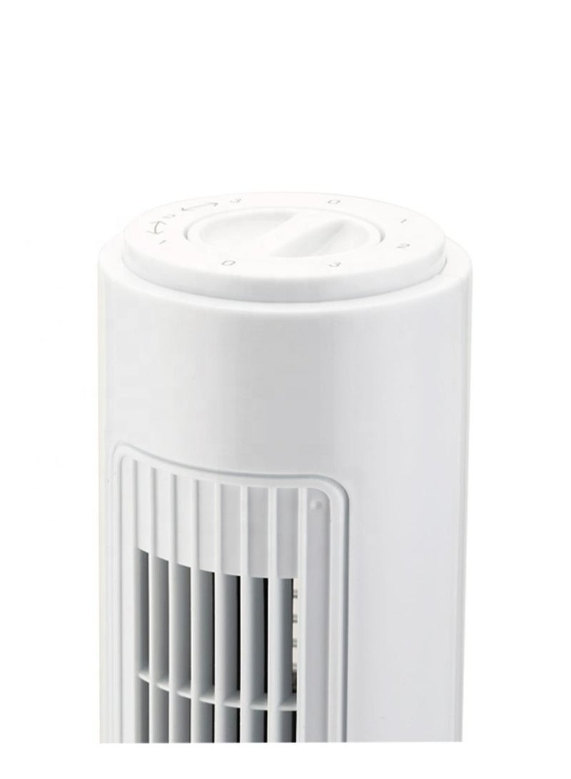 Denx Tower Fan With Ultra Powerful 60W Motor Remote Control 7.5 Hour Timer And 3 Cooling Fan Modes For Home And Office 30" Tower Fan White - Image 5